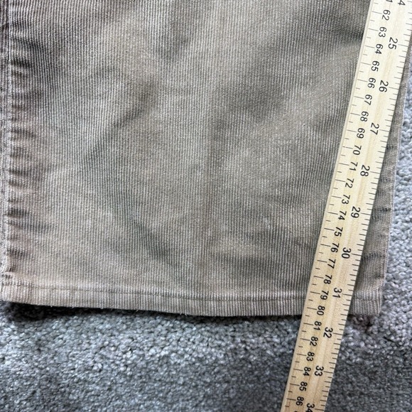 Levis 549 Corduroy Pants Mens 42x32 Brown Tan Low Loose Straight Leg‎ Casual - Picture 10 of 16